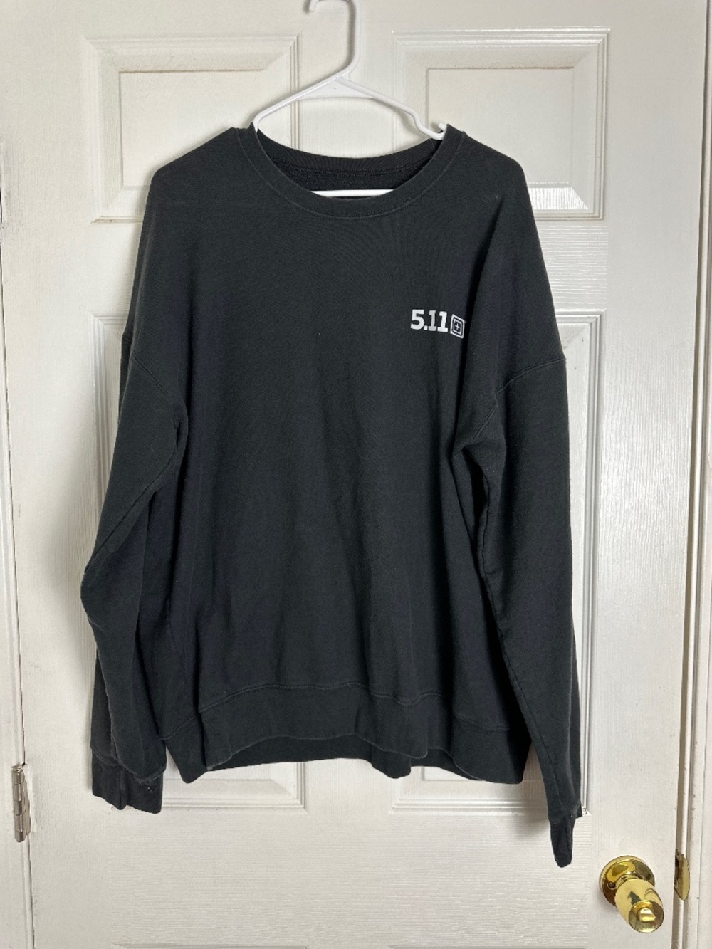 5.11 Tactical Black Work Outdoors Long Sleeve Sweatshirt Men Size XL